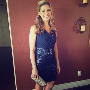 Navy blue Laundry dress, size 2